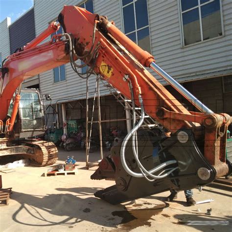 mini excavator with shear attachement|hydraulic portable demolition shear.